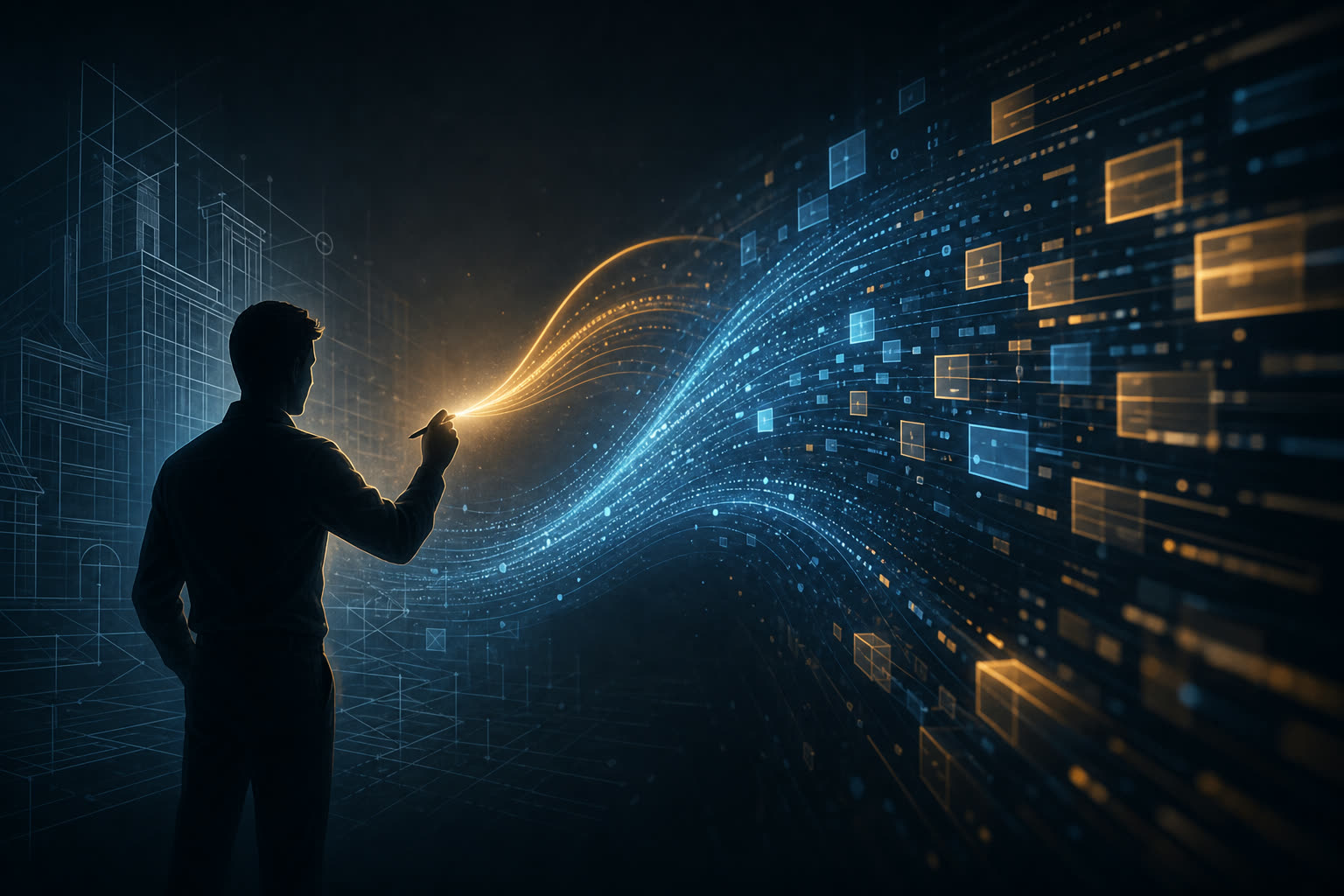 AI coding in 2026 comparing autonomous code generation with human software architecture expertise.